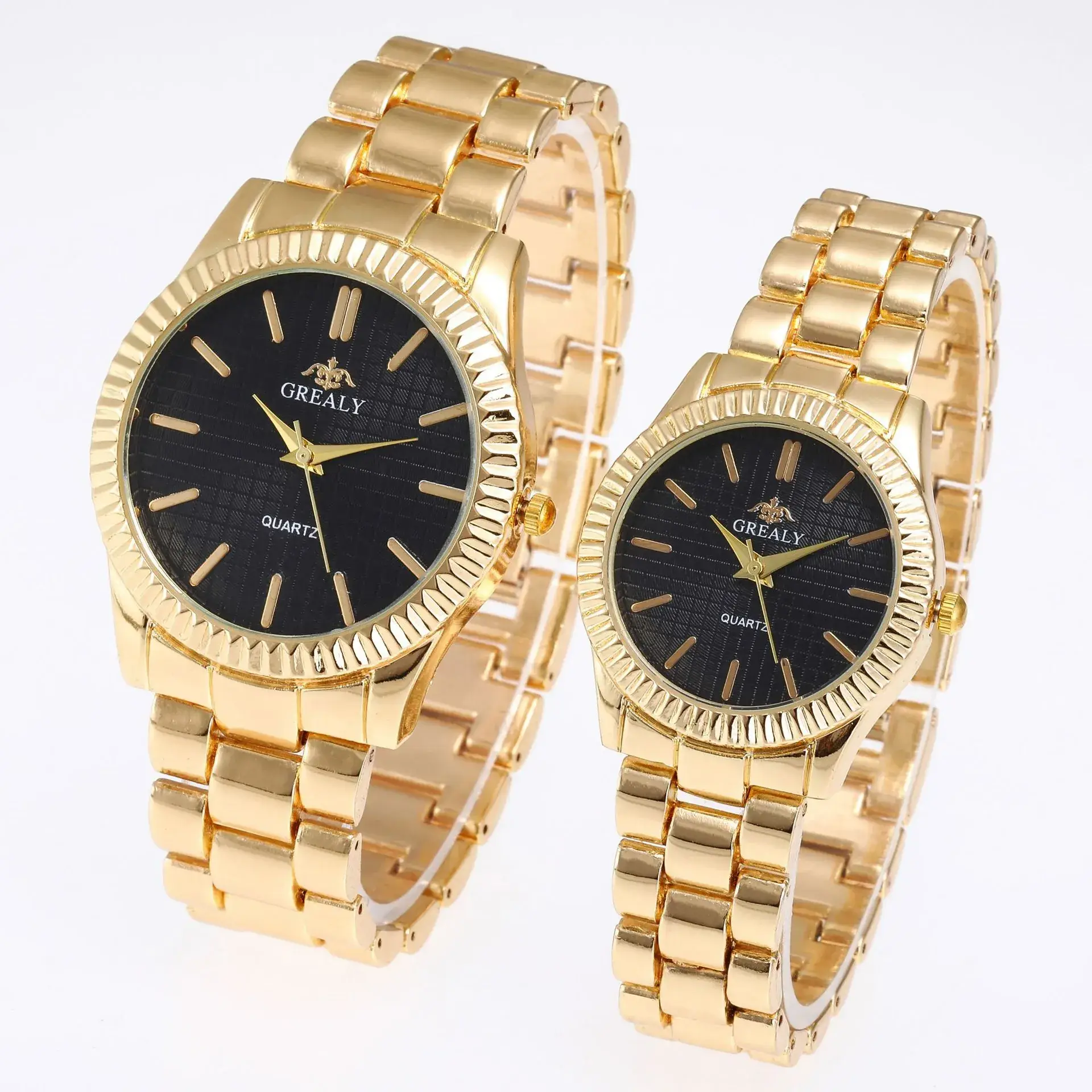 Gold Quattro Watches for Couples Set - Image 6