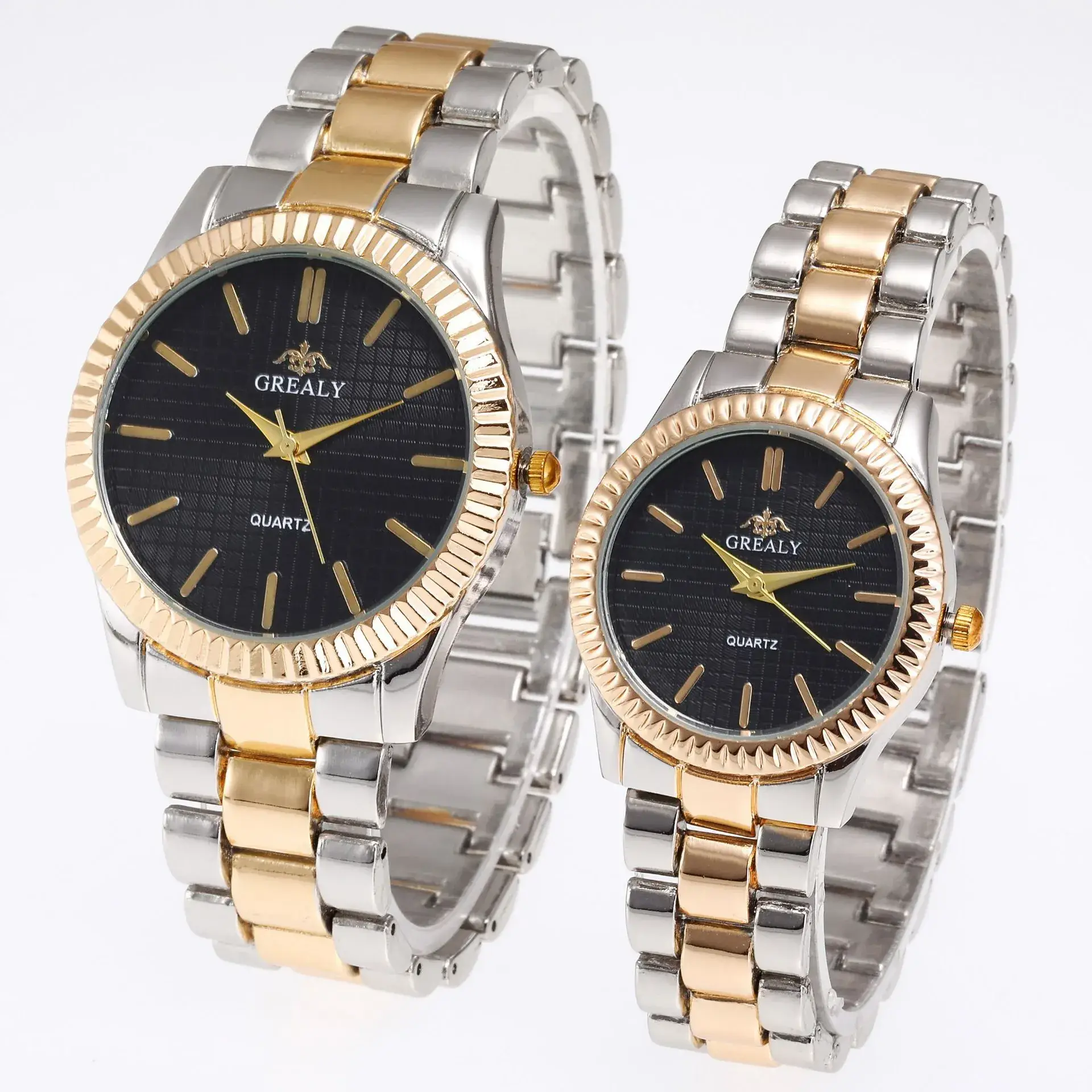Gold Quattro Watches for Couples Set - Image 7