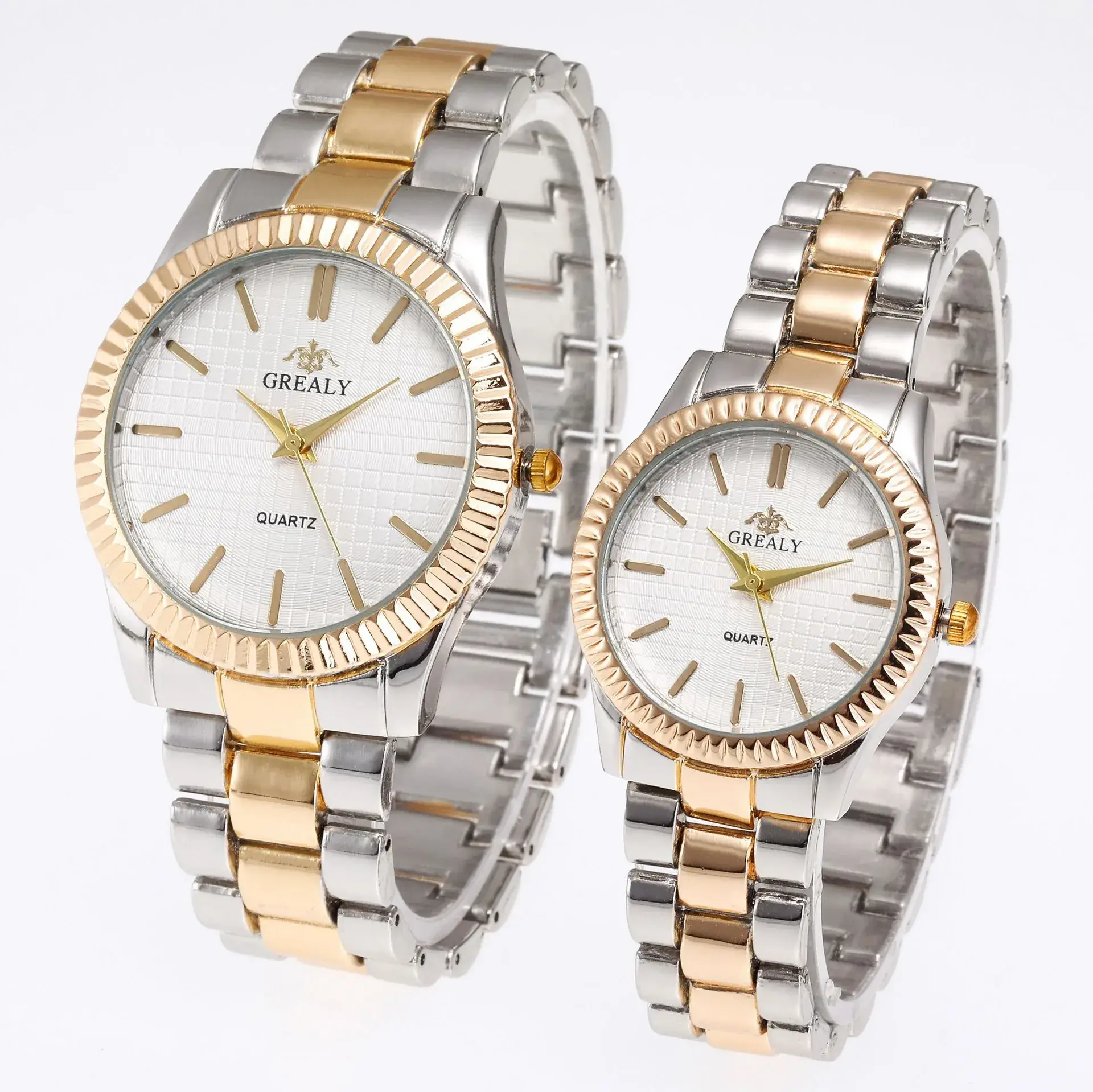 Gold Quattro Watches for Couples Set - Image 8
