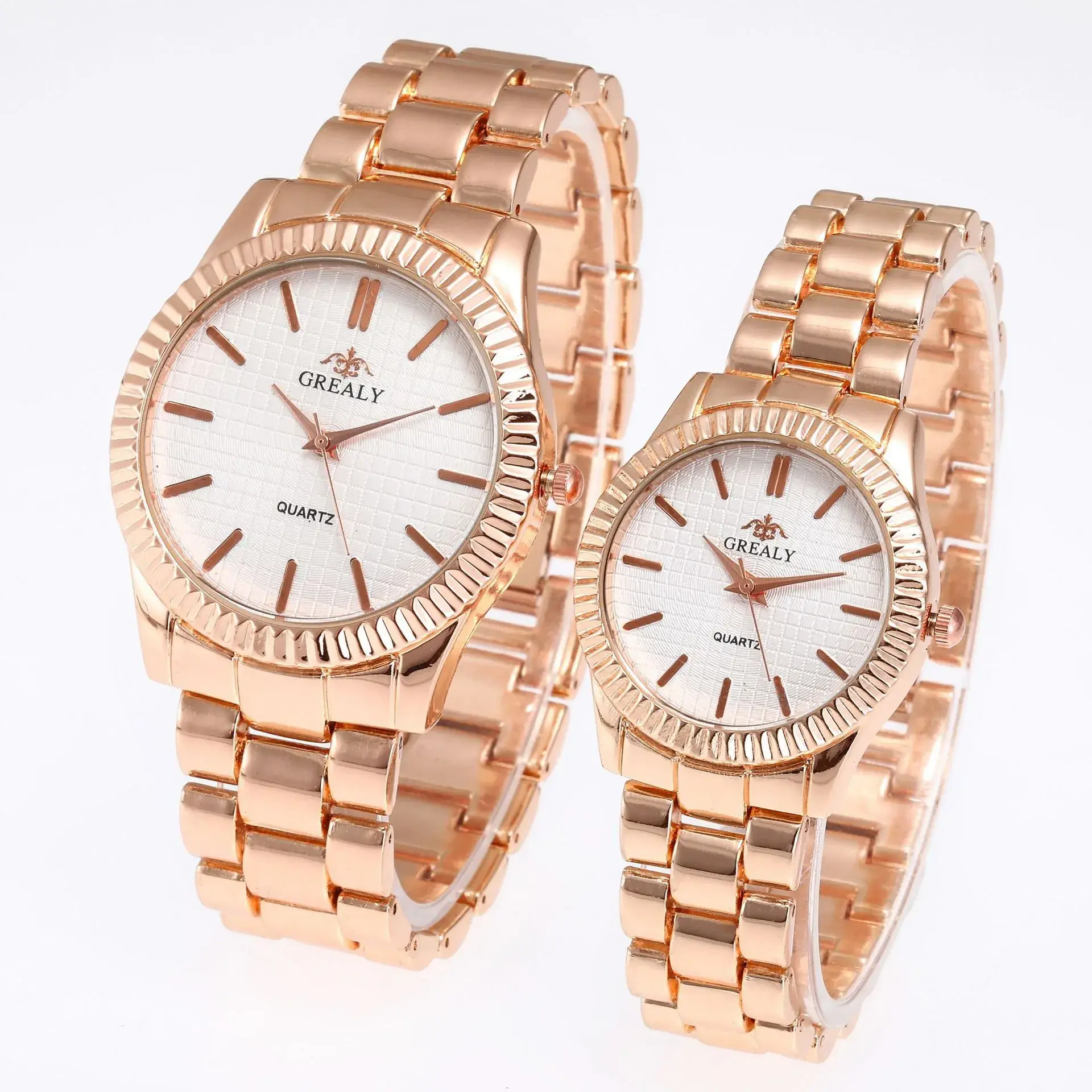 Gold Quattro Watches for Couples Set - Image 3