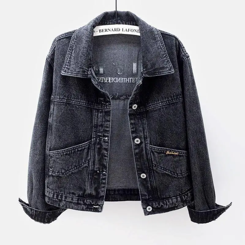 Women Denim Jacket Light Blue 2025 Spring Korean Style - Image 10