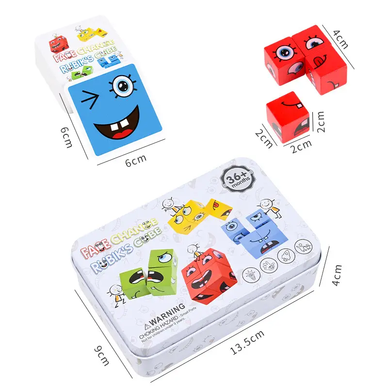 Fun Face-Changing Rubik's Cube Puzzle for Kids