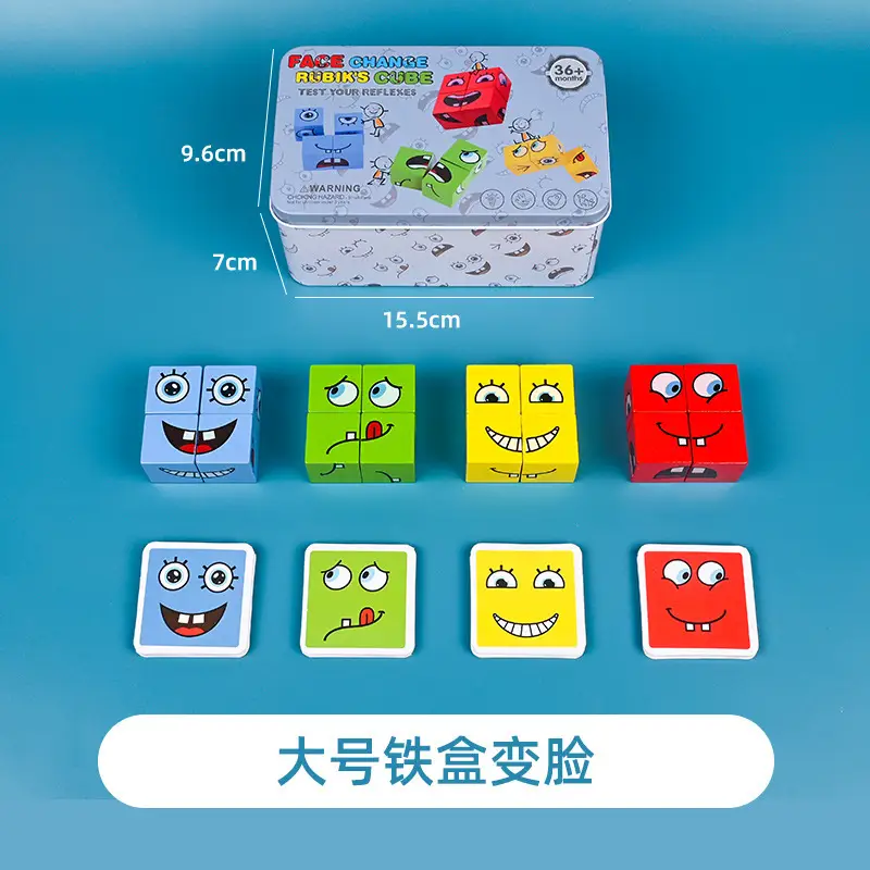 Fun Face-Changing Rubik's Cube Puzzle for Kids
