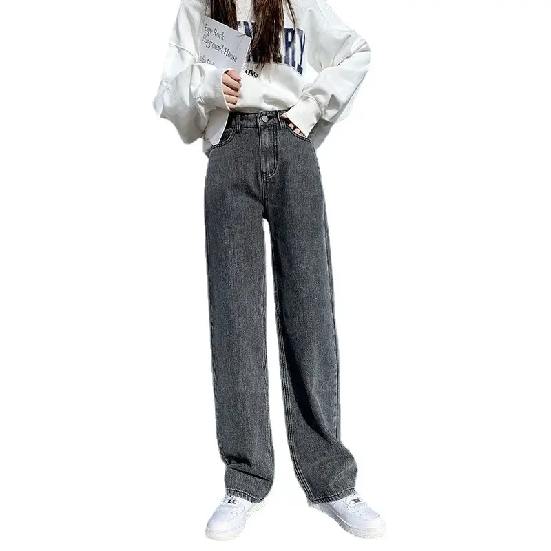 Korean Style Wide Leg Jeans Women 2021 - Image 7