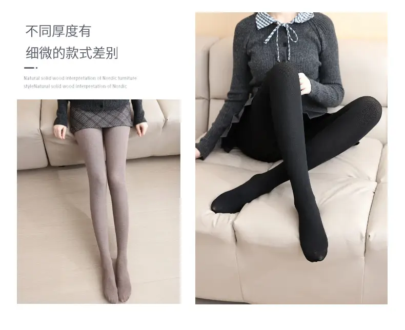 Women's Thick Warm Fleece Leggings with Foot Loops — feature 6
