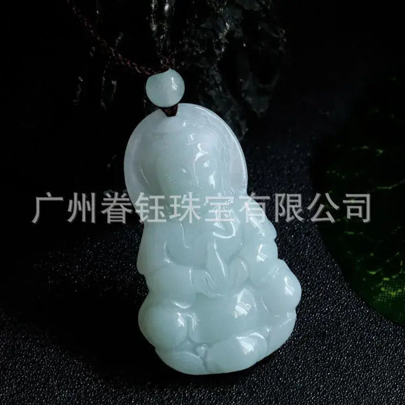 Guanyu Jade Pendant White A-Grade 1888