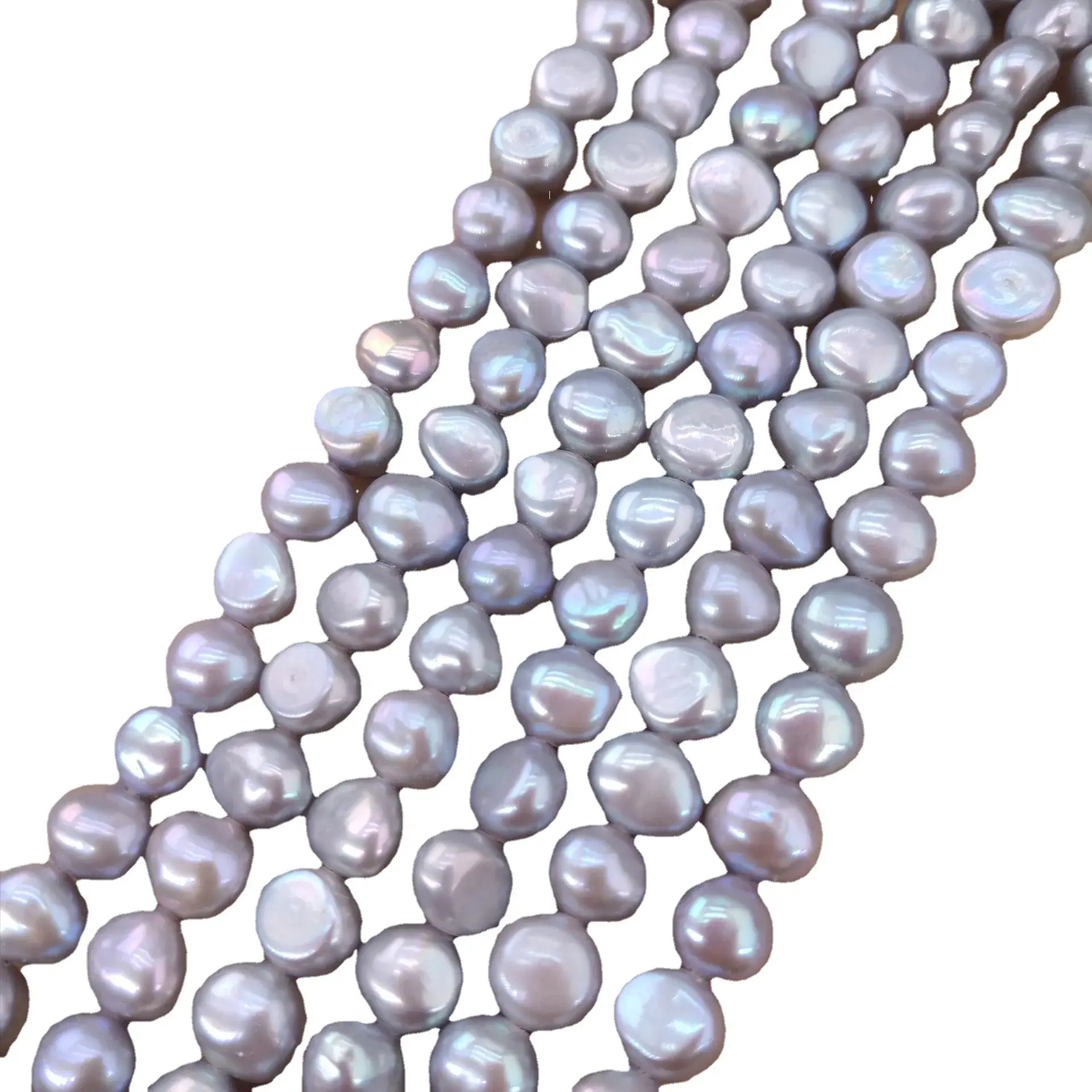 Grey Pearl Beads 6-9mm Special Shape for Jewelry