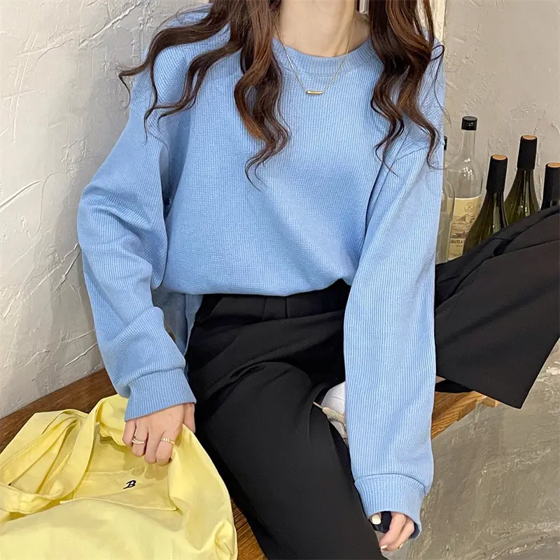 2022 Spring Sweatshirt Long Sleeve Round Neck Female — feature 11