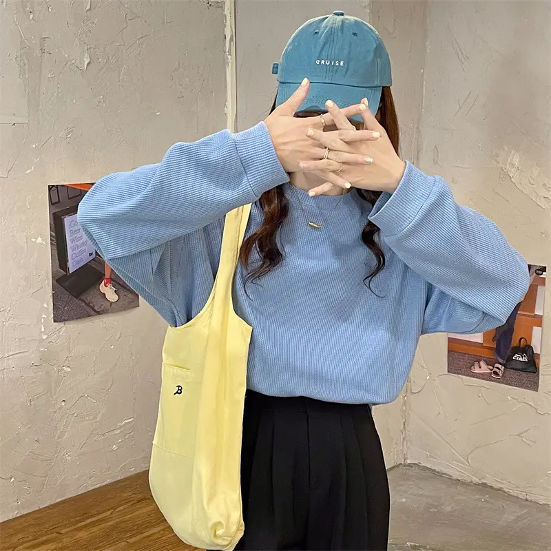 2022 Spring Sweatshirt Long Sleeve Round Neck Female — feature 16