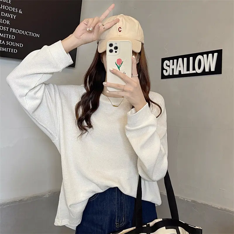 2022 Spring Sweatshirt Long Sleeve Round Neck Female — feature 32