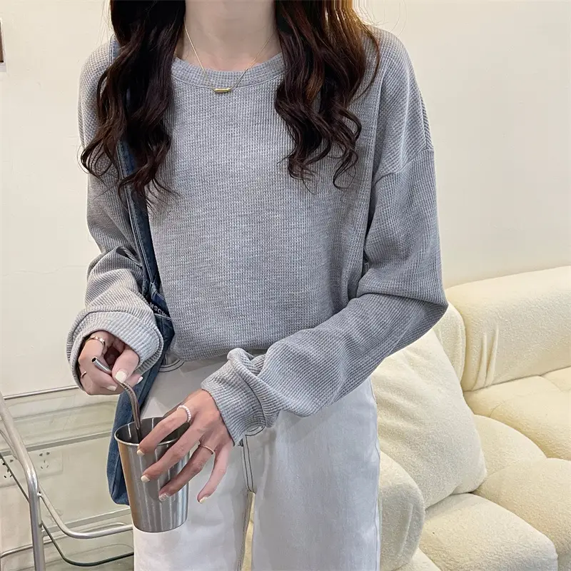 2022 Spring Sweatshirt Long Sleeve Round Neck Female — feature 36