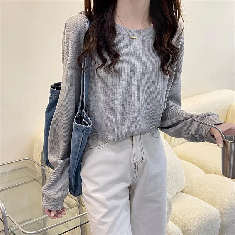 2022 Spring Sweatshirt Long Sleeve Round Neck Female — feature 37