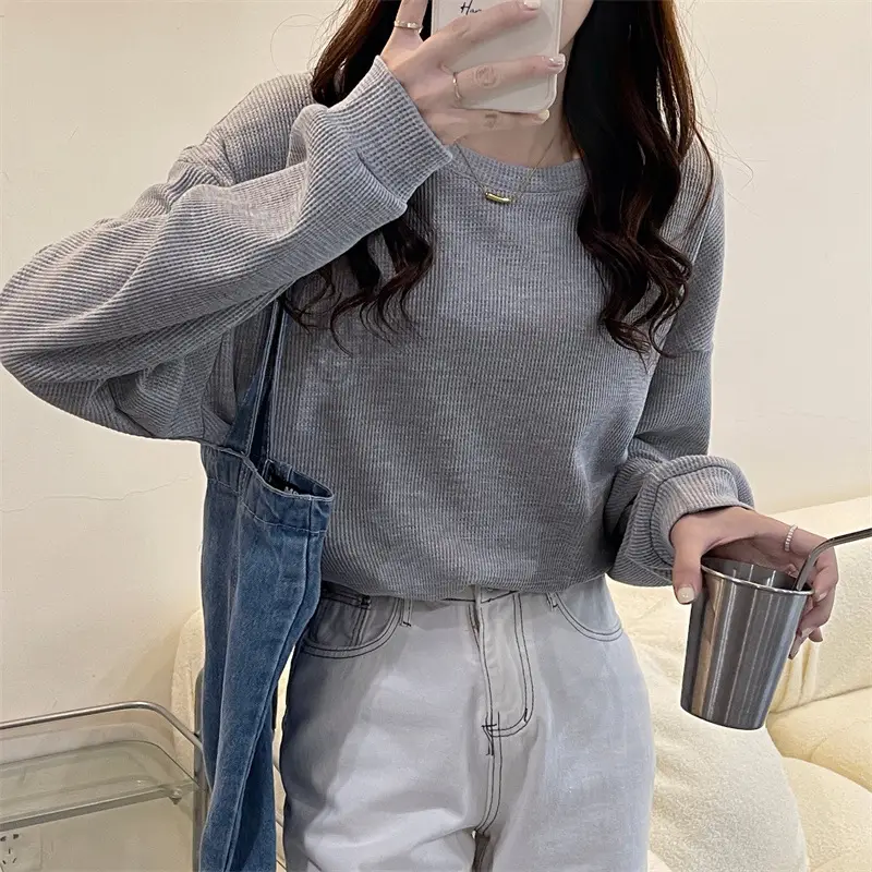 2022 Spring Sweatshirt Long Sleeve Round Neck Female — feature 43
