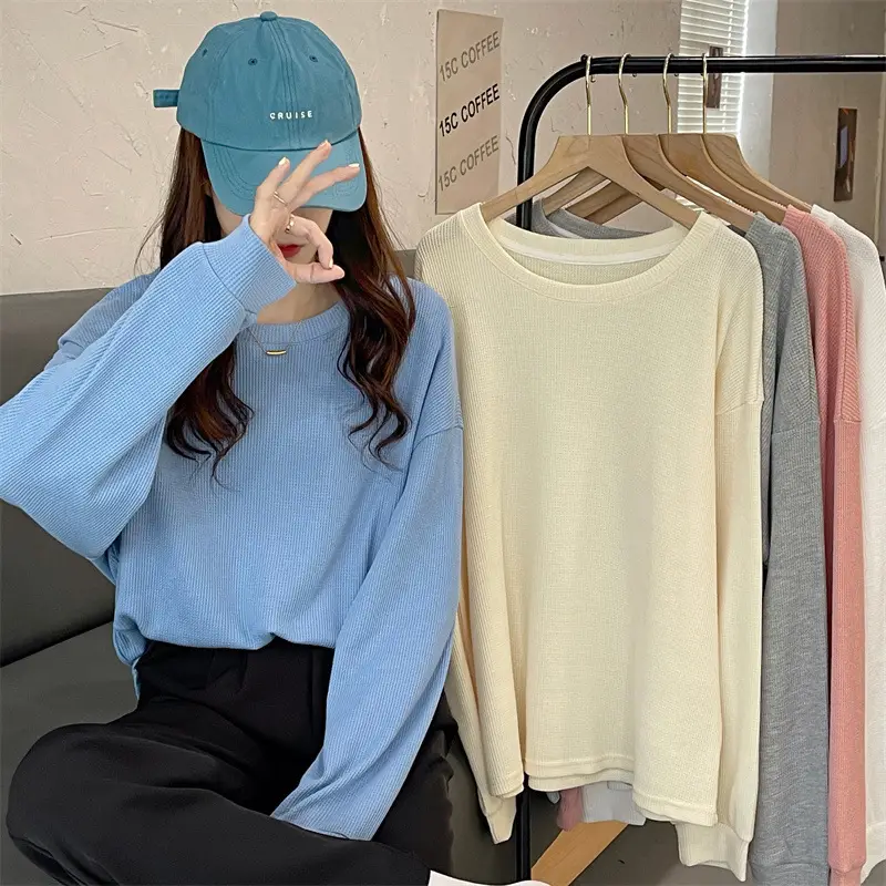 2022 Spring Sweatshirt Long Sleeve Round Neck Female — feature 5