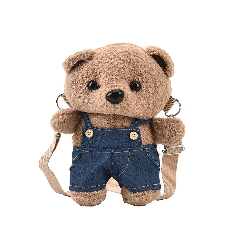 Cute Plush Cartoon Bear Doll Bag for Women - Image 6