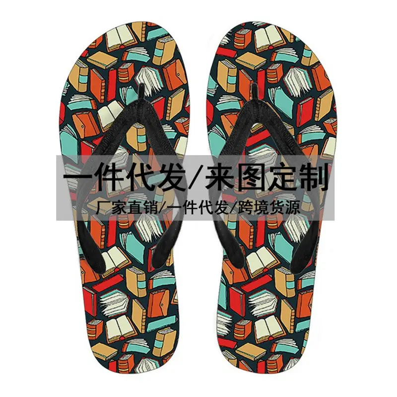 3D Galaxy Printed Flip Flops Summer Sandals