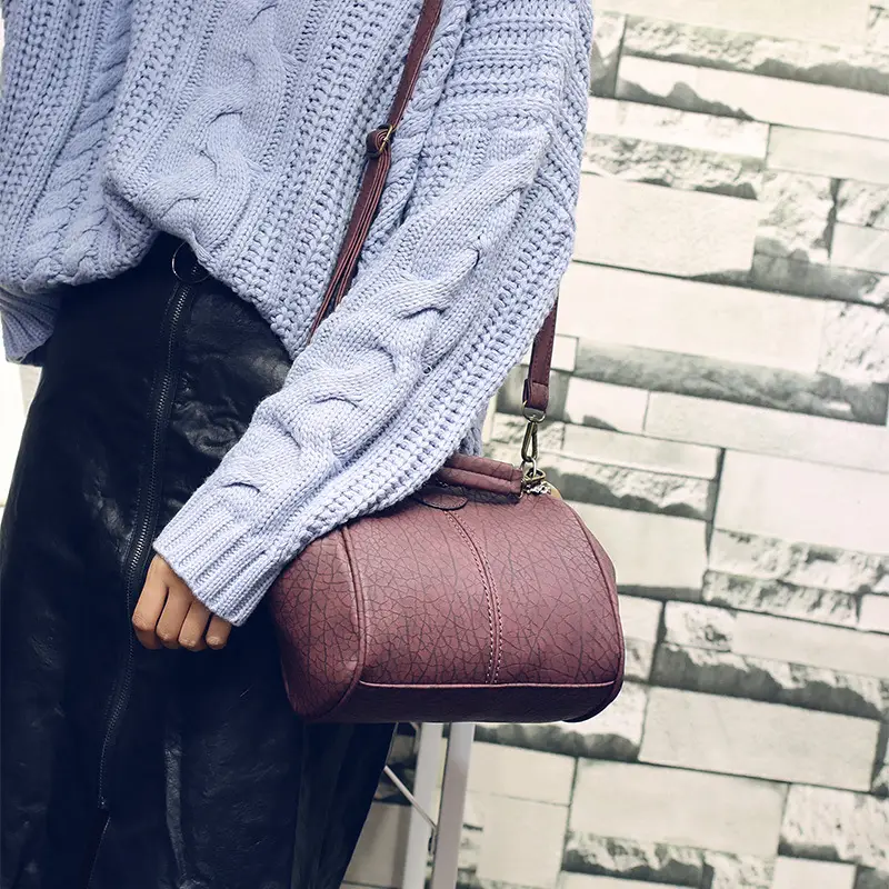 Black Korean Style Women's Shoulder Bag with Clip Buckle — feature 42