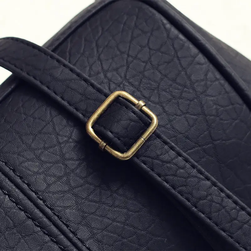 Black Korean Style Women's Shoulder Bag with Clip Buckle — feature 46