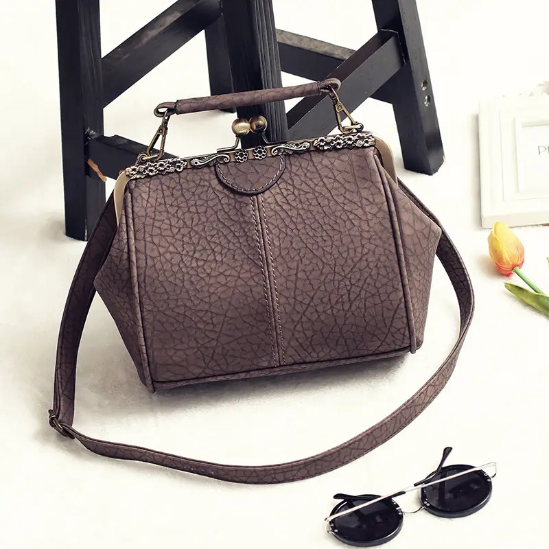 Black Korean Style Women's Shoulder Bag with Clip Buckle — feature 65