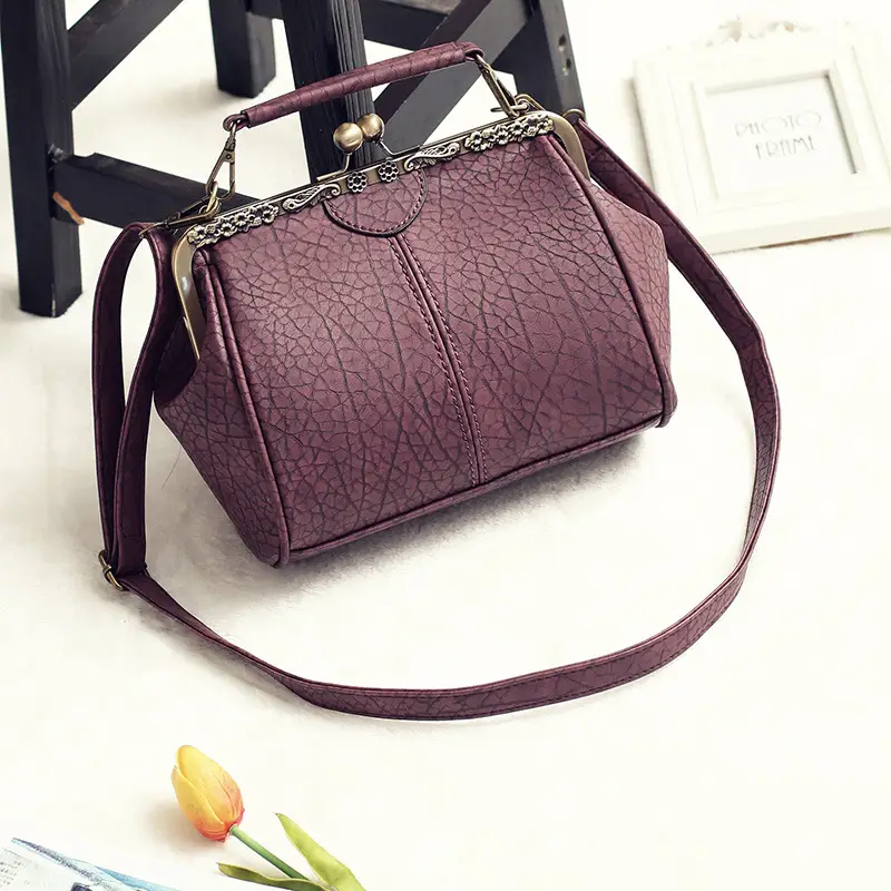 Black Korean Style Women's Shoulder Bag with Clip Buckle — feature 69