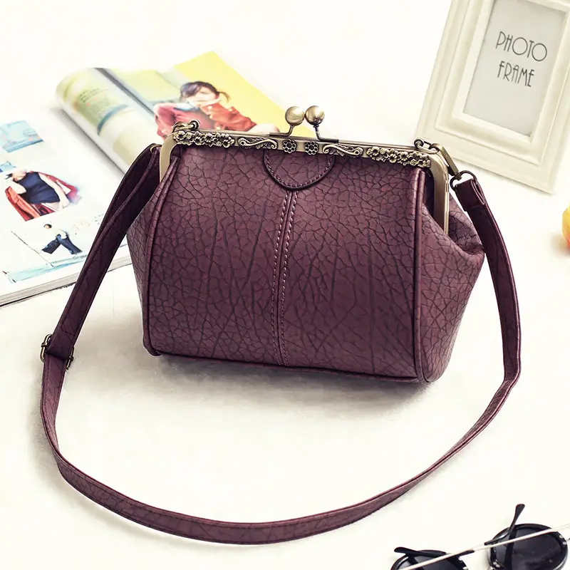 Black Korean Style Women's Shoulder Bag with Clip Buckle — feature 72
