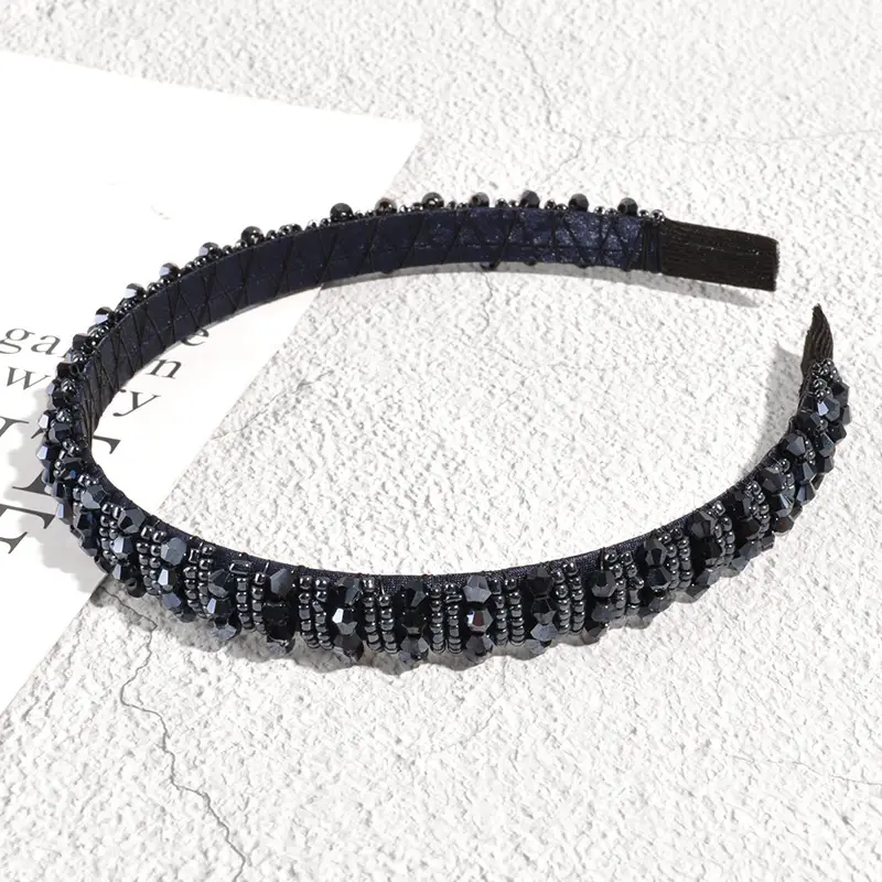 Rhinestone Crossbody Headbands Black Pink Gold Diamond Accessories - Image 10