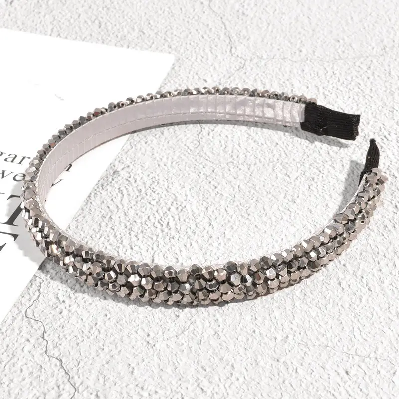 Rhinestone Crossbody Headbands Black Pink Gold Diamond Accessories - Image 6