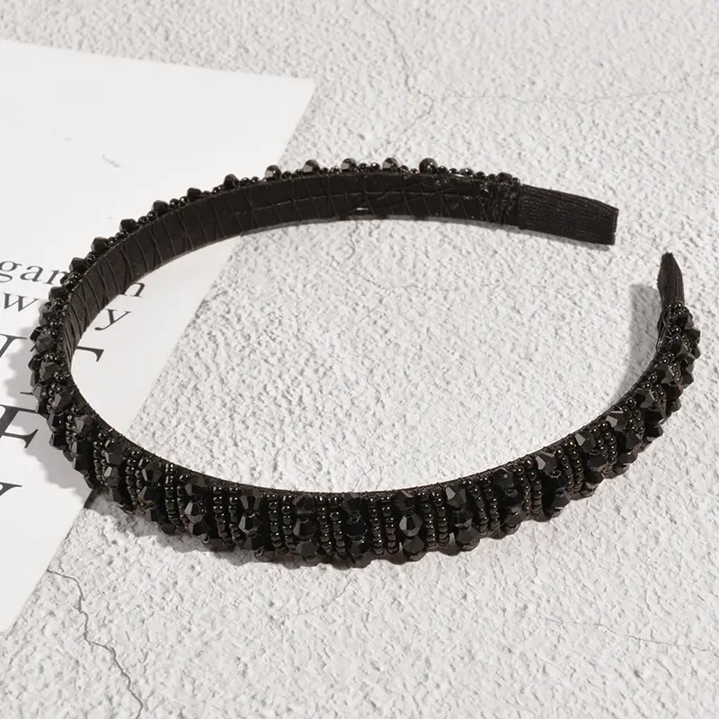 Rhinestone Crossbody Headbands Black Pink Gold Diamond Accessories - Image 7