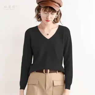 Women Wool Blend Turtleneck Sweater Brown — feature 26