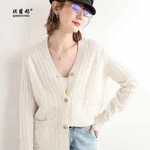 Women Wool Blend Turtleneck Sweater Brown — feature 32
