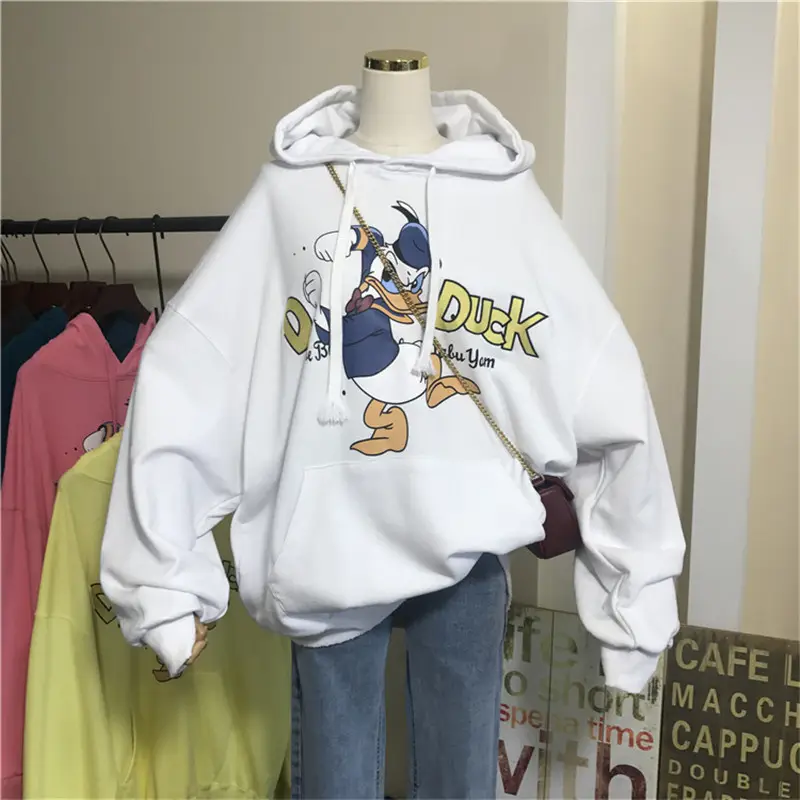 2026 Cartoon Print Hooded Fleece Sweatshirt Women — feature 12