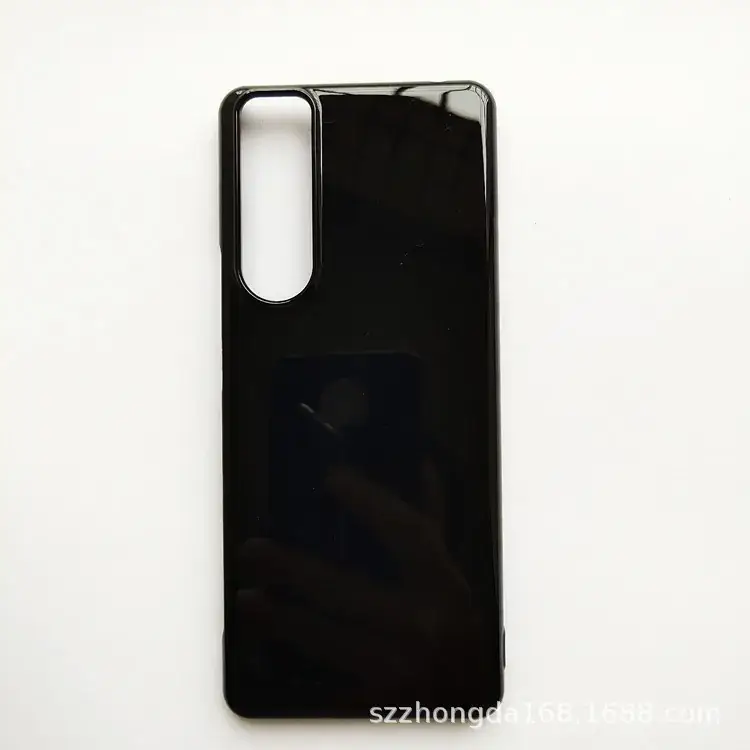 Black PC Mobile Phone Case with Lanyard Hole