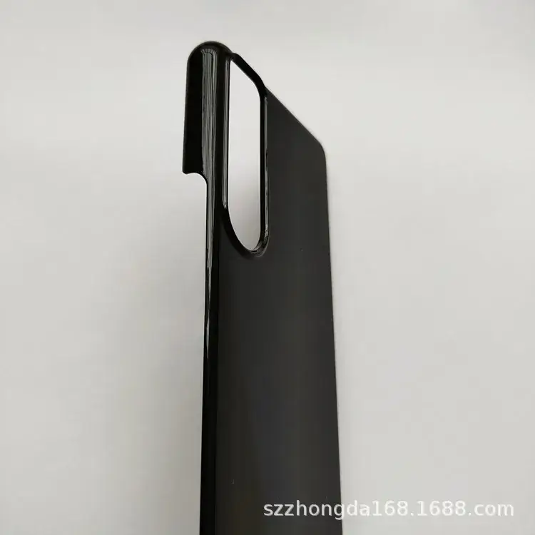 Black PC Mobile Phone Case with Lanyard Hole