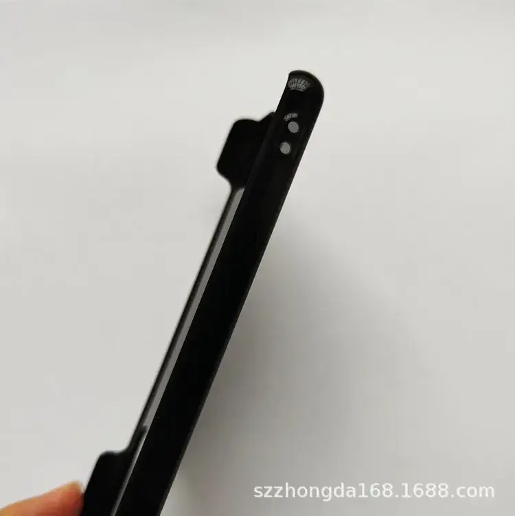Black PC Mobile Phone Case with Lanyard Hole