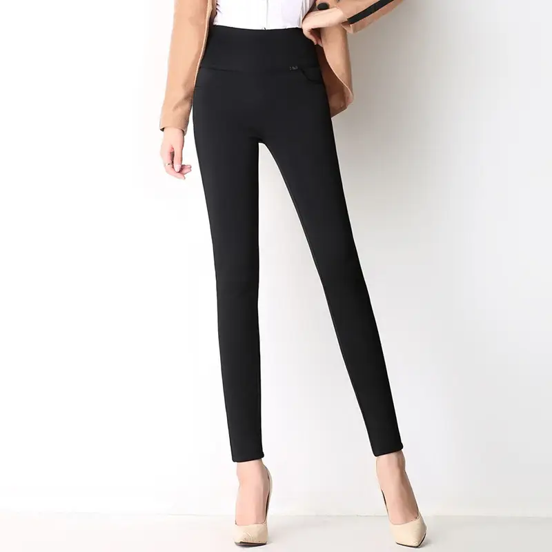 Fleece Leggings Women High Waist Winter Outerwear