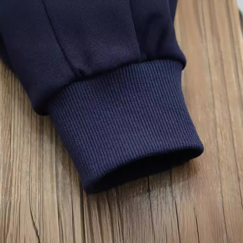 2020 Winter Casual Pants Navy Blue Cotton Long Pants - Image 6