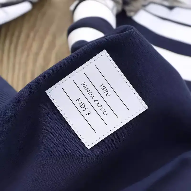 2020 Winter Casual Pants Navy Blue Cotton Long Pants - Image 7