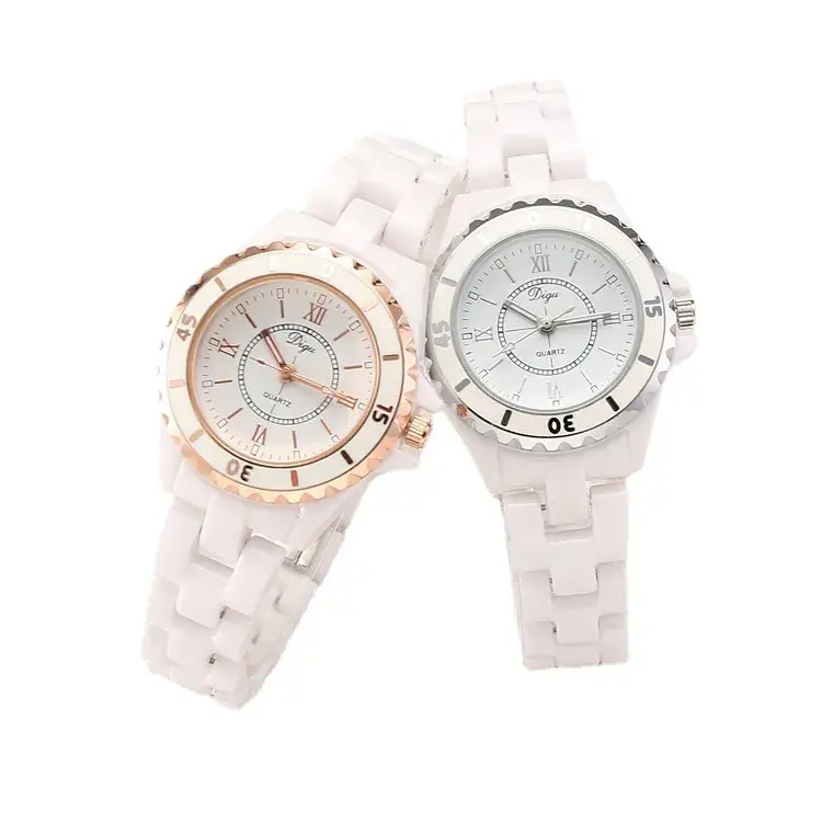 White Ceramic Digital Watch for Women - Image 3