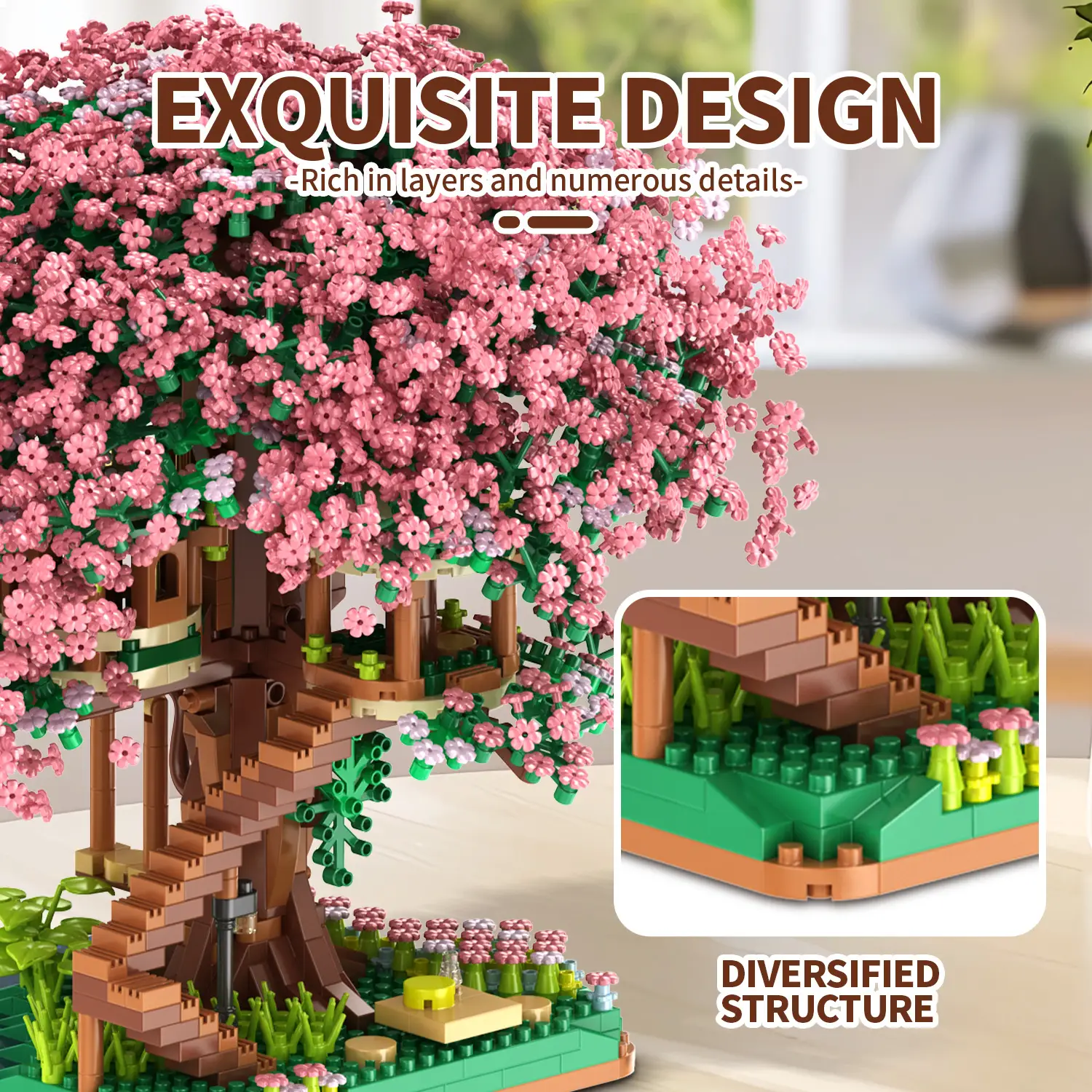 Sakura Station Mini Building Blocks 14+ 625 PCS - Image 18
