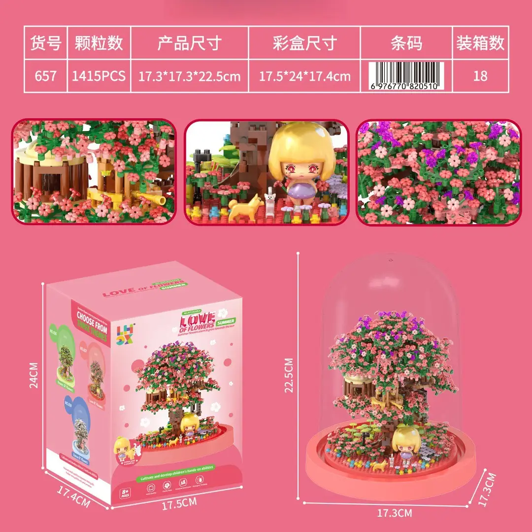 Sakura Station Mini Building Blocks 14+ 625 PCS - Image 10