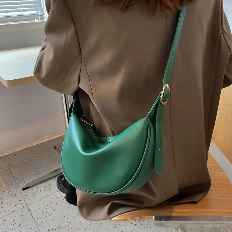 Women Crossbody Bag Brown Large Capacity Summer Style - Image 8