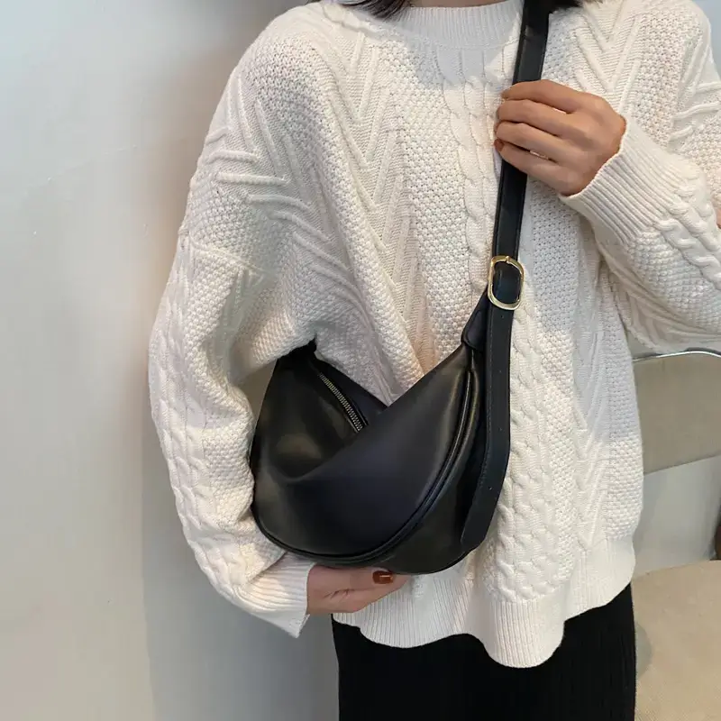 Women Crossbody Bag Brown Large Capacity Summer Style - Image 9