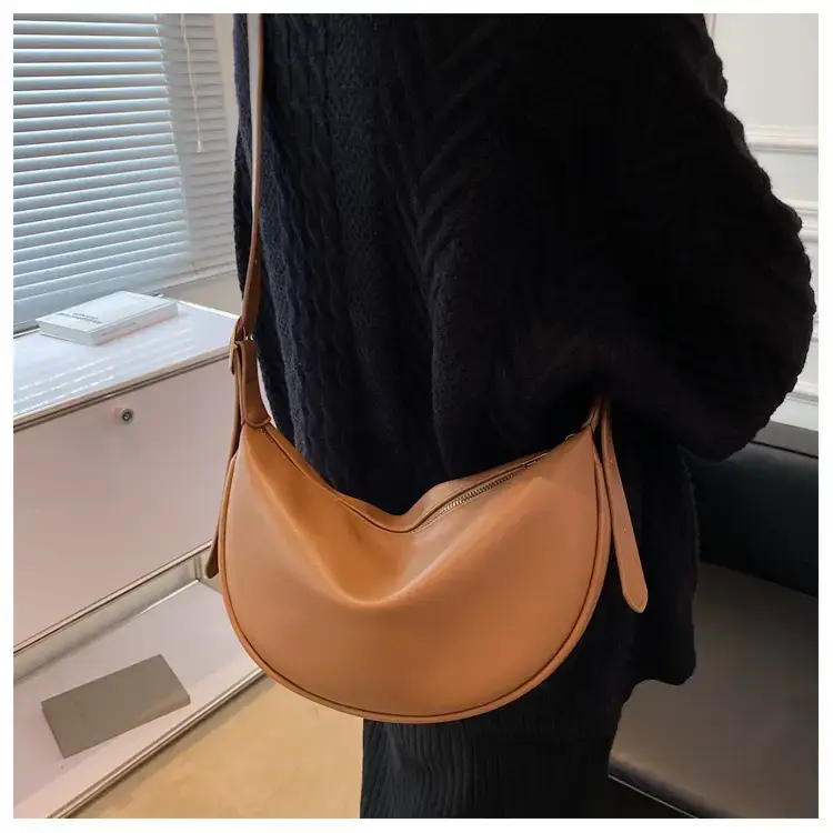 Women Crossbody Bag Brown Large Capacity Summer Style — feature 100