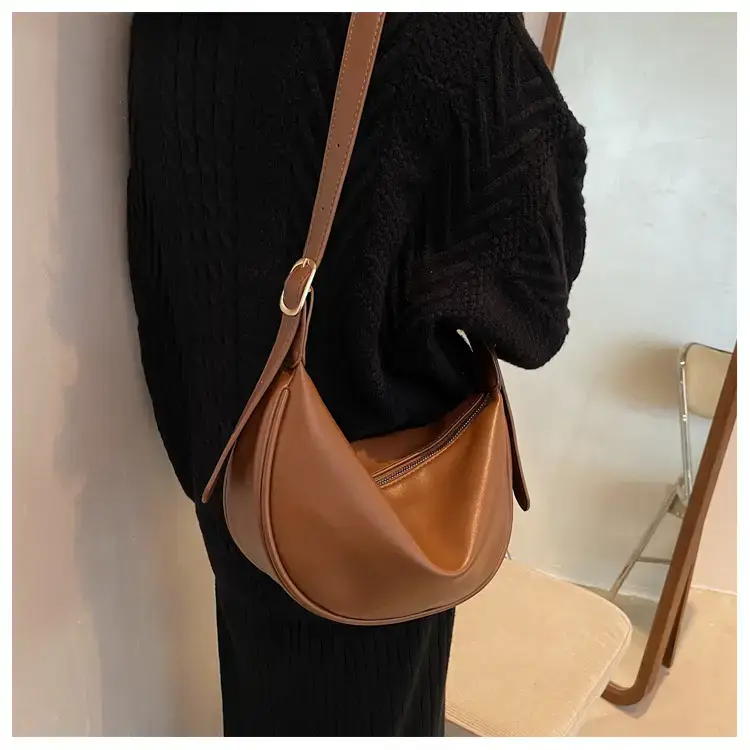 Women Crossbody Bag Brown Large Capacity Summer Style — feature 13
