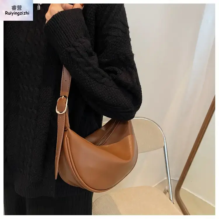 Women Crossbody Bag Brown Large Capacity Summer Style — feature 14