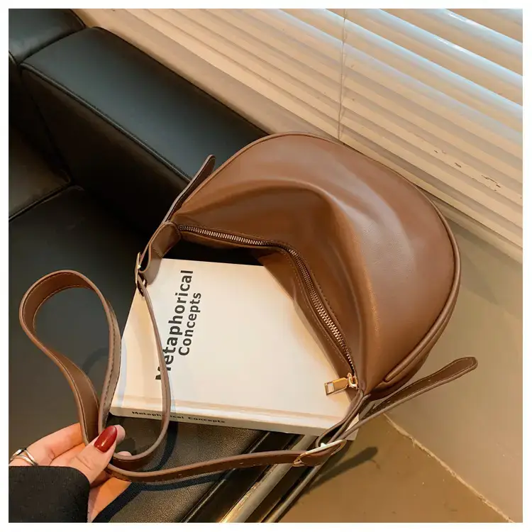 Women Crossbody Bag Brown Large Capacity Summer Style — feature 144