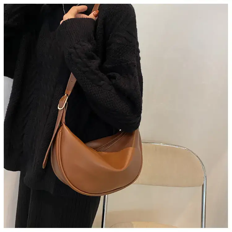 Women Crossbody Bag Brown Large Capacity Summer Style — feature 15