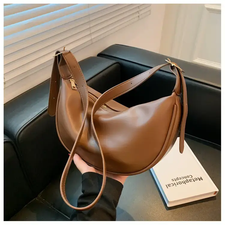 Women Crossbody Bag Brown Large Capacity Summer Style — feature 150