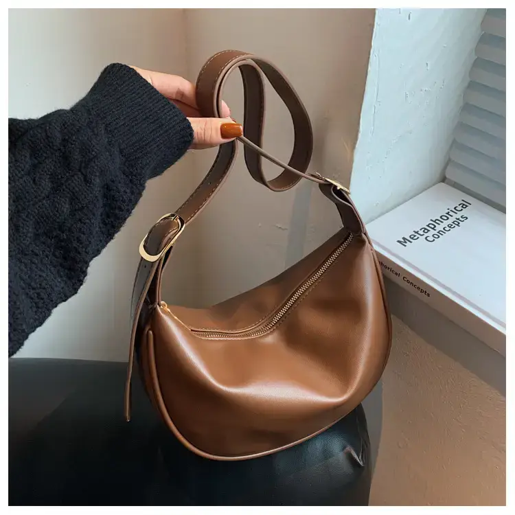 Women Crossbody Bag Brown Large Capacity Summer Style — feature 153