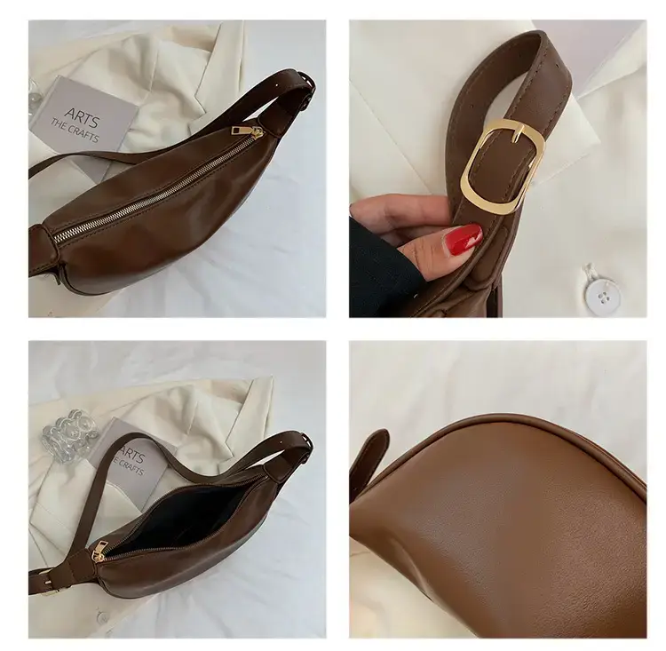 Women Crossbody Bag Brown Large Capacity Summer Style — feature 34